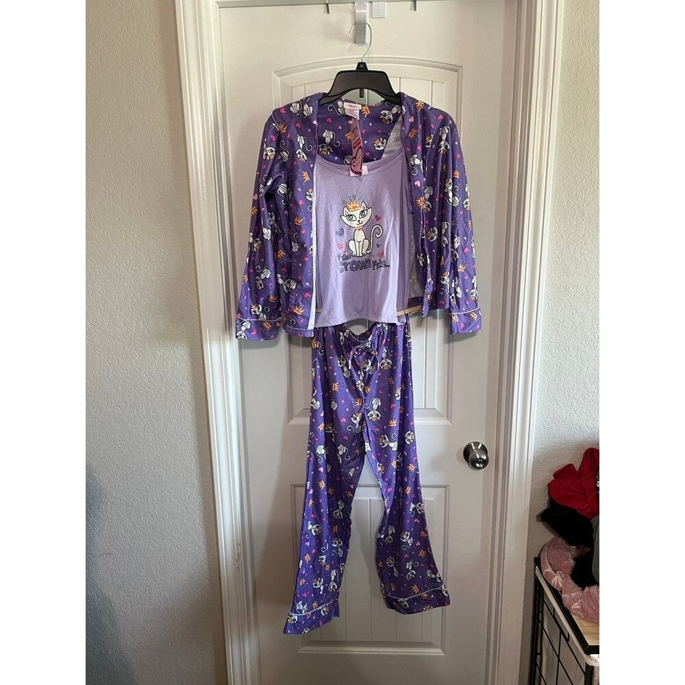 Total Girl Kids Girls Pajama Set - Cat Print